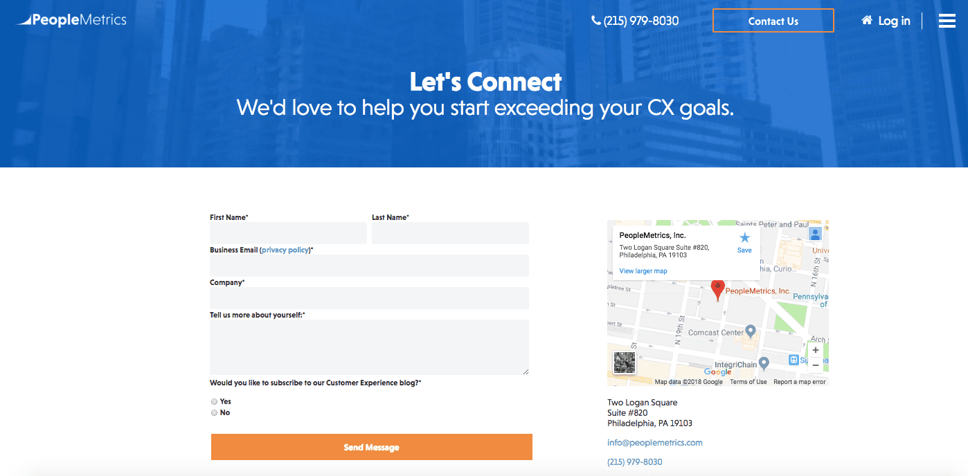 contact us page