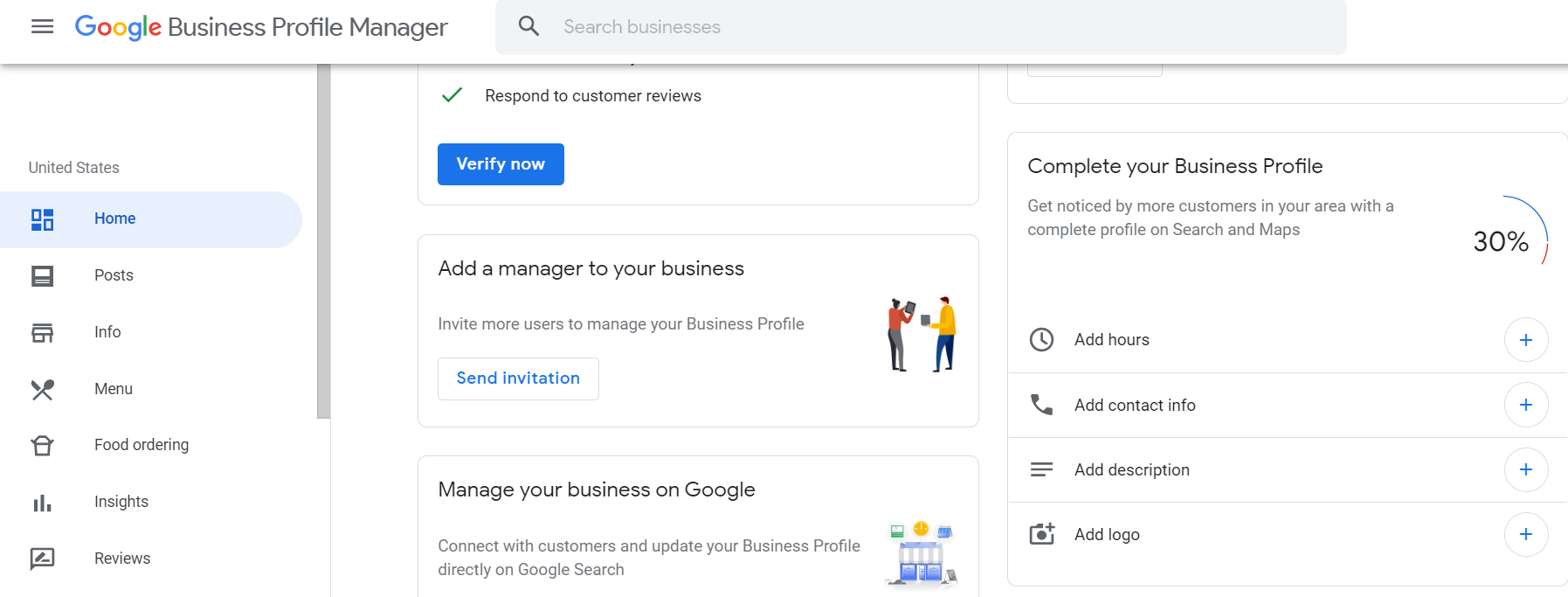 Complete your Business Profile in GMB